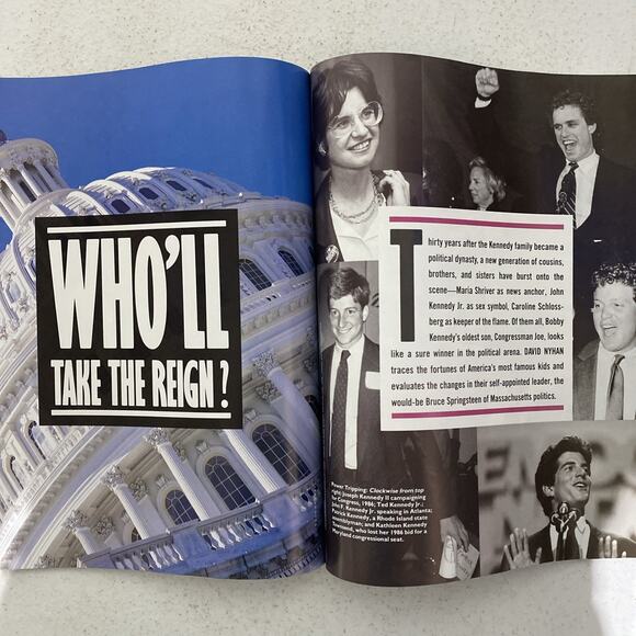 Vintage FAME Magazine May 1989 The Kennedy Legacy JFK Jr Joseph Kennedy Mad Max - Picture 8 of 12